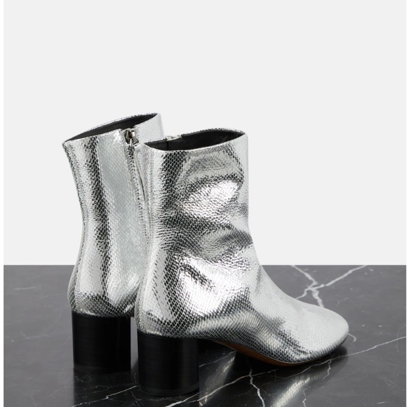 ISABEL MARANT Laeden leather ankle boots - Picture 4 of 6